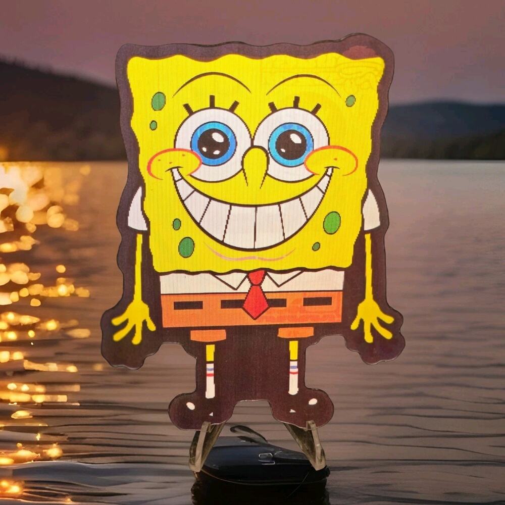 SpongeBob SquarePants 3D Motion Lenticular Car Decal Sticker Peeker